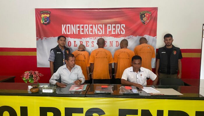 Satreskim Polres Ende Berhasil Menangkap Komplotan Pencuri di Ende