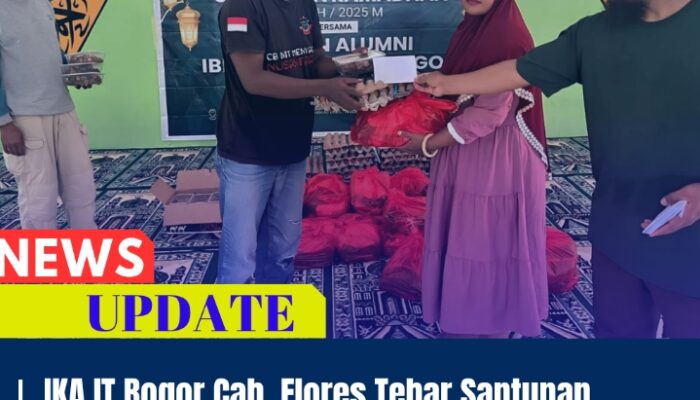IKA IT Bogor Cabang Flores Tebar Santunan Ramadhan di Pelosok Ende