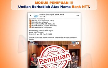 Bank NTT Himbauan Nasabah Waspada Penipuan Undian Berhadiah