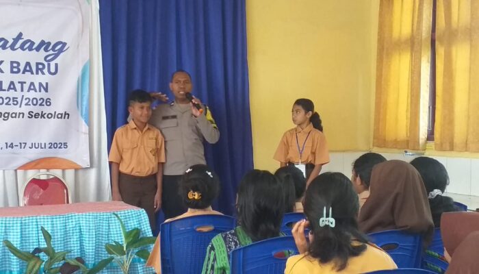 Polres Ende Sosialisasikan Bahaya Kenakalan Remaja dan Narkoba kepada Siswa SMPN 2 Ende Selatan
