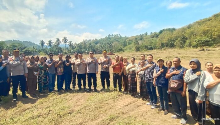 Cek Kesiapan Lahan di Desa Embundoa, PJU Polda NTT Apresiasi Kerja Polres Ende