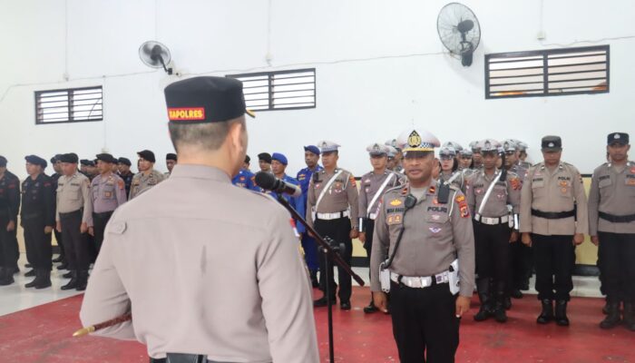 Amankan Event Internasional, Polres Ende Gelar Apel Persiapan Tour de Entete 2025