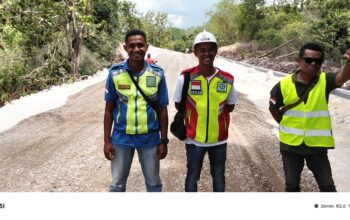 Proyek Peningkatan Jalan Silu–Oemofa Capai Realisasi 49,71 Persen