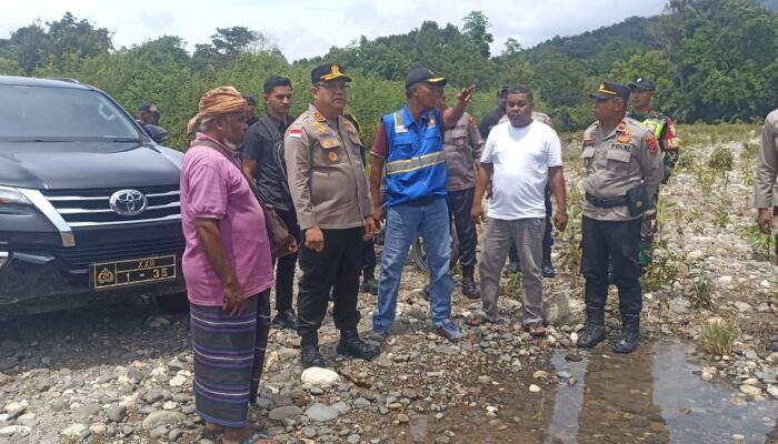 Respons Cepat Video Viral, Kapolres Ende Turun Langsung Cek Lokasi Kali Lowolaka