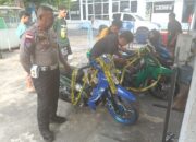 Resahkan Warga, Satlantas Polres Ende Amankan Sejumlah Motor dalam Patroli Blue Light
