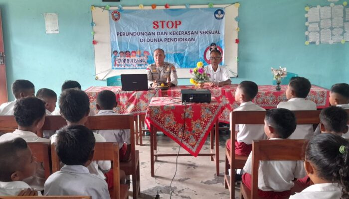Kapolsek Wolowaru Sambangi SDK Jopu 1 Edukasi Bahaya Bullying hingga Narkoba
