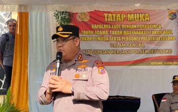 Kunker di Polsek Detusoko, Kapolres Ende Ajak Personel Layani Masyarakat dengan Hati