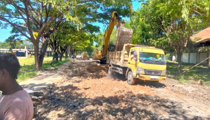 Bukan Karena Viral, Jalan Depan Gor Oepoi Sudah Dianggarkan dari Akhir 2025