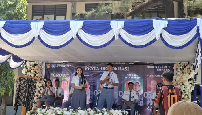 Belajar Demokrasi Sejak Sekolah, SMKN 1 Kupang Gelar Pemilihan OSIS Berbasis Digital
