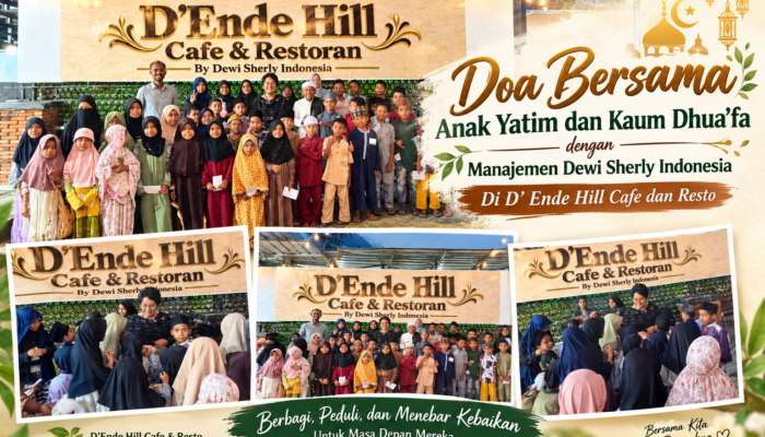 Menjelang Grand Launching D’Ende Hill Cafe dan Restoran, Manajemen Dewi Sherly Indonesia Gelar Doa dan Makan Bersama Anak – Anak TPQ Baitullah dan Kaum Dhua’fa