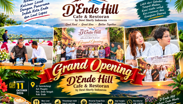 D’Ende Hill Resmi Dibuka! Bupati Ende Apresiasi Investasi Dewi Sherly untuk Dorong Ekonomi Daerah