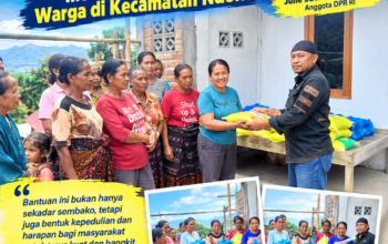 Ditengah Keterbatasan, Julie Sutrisno Hadir Berikan 100 Paket Sembako Membawa Harapan Warga di Kecamatan Ndona