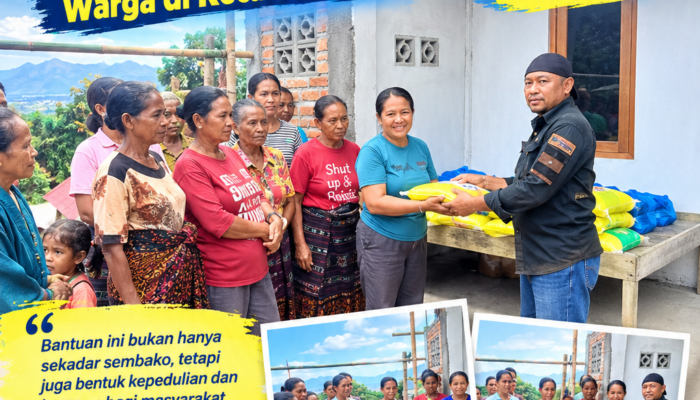 Ditengah Keterbatasan, Julie Sutrisno Hadir Berikan 100 Paket Sembako Membawa Harapan Warga di Kecamatan Ndona
